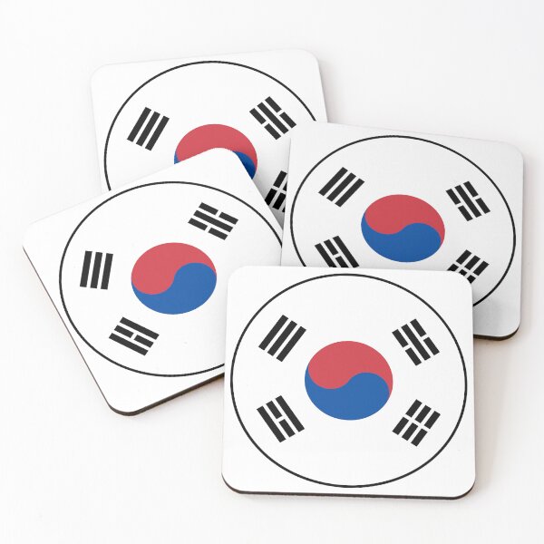 Item preview, South Korea Flag Circle Taeguk Yin Yang Trigrams designed and sold by NTGUILTY.