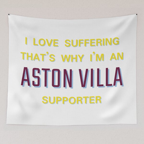 Item preview, I love suffering that's why I'm an Aston Villa Supporter designed and sold by Niche Fandoms R Us.