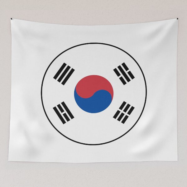Item preview, South Korea Flag Circle Taeguk Yin Yang Trigrams designed and sold by NTGUILTY.
