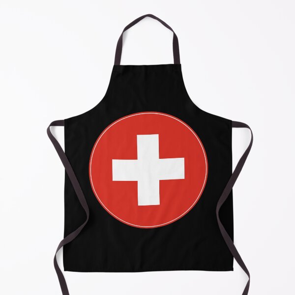 Item preview, Switzerland Flag Circle Red White Square Cross designed and sold by NTGUILTY.