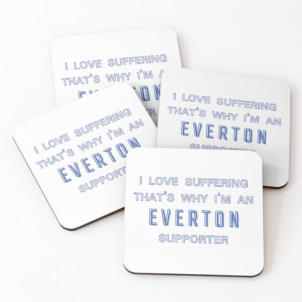 Item preview, I love suffering that's why I'm an Everton Supporter designed and sold by Niche Fandoms R Us.