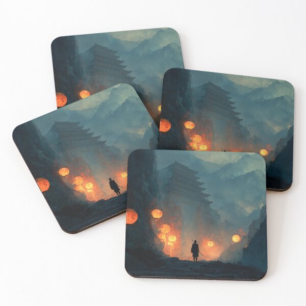 Item preview, Samurai Guarding the Ruined Temple designed and sold by Rtymer.