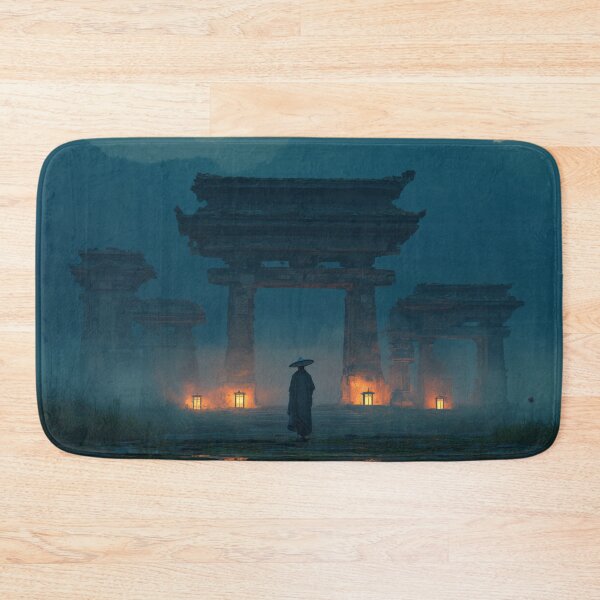 Item preview, Samurai Guarding the Ruined Temple designed and sold by Rtymer.