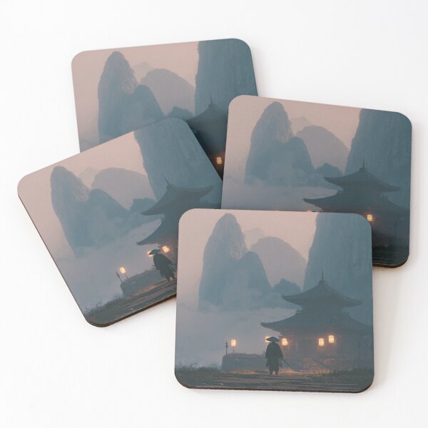 Item preview, Samurai Guarding the Ruined Temple designed and sold by Rtymer.