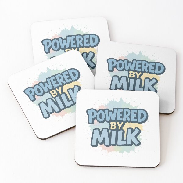 Item preview, Powered By Milk – Funny Baby, Toddler & New Parent Humor Design designed and sold by SoulThread Studio.