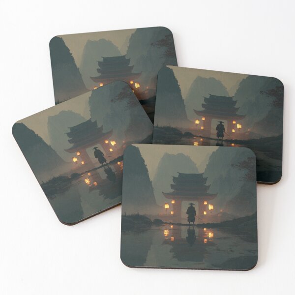Item preview, Samurai Guarding the Ruined Temple designed and sold by Rtymer.
