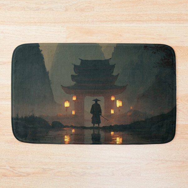 Item preview, Samurai Guarding the Ruined Temple designed and sold by Rtymer.