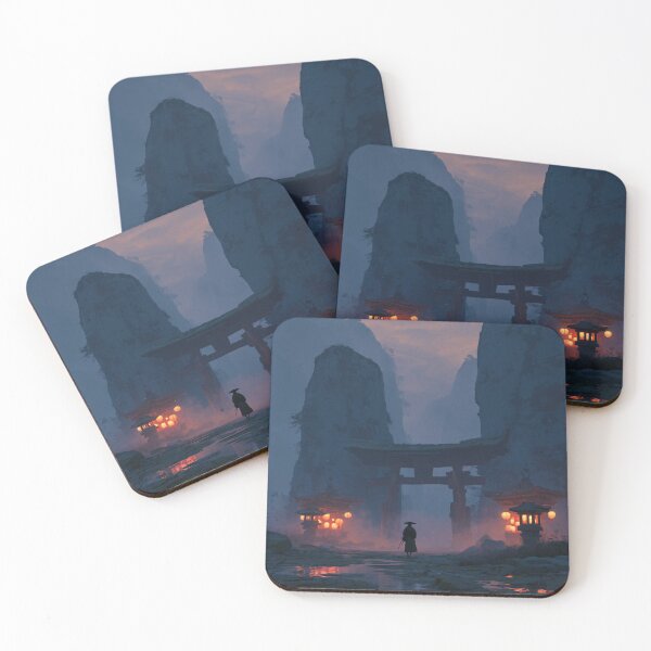 Item preview, Samurai Guarding the Ruined Temple designed and sold by Rtymer.