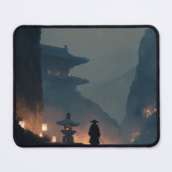 Item preview, Samurai Guarding the Ruined Temple designed and sold by Rtymer.