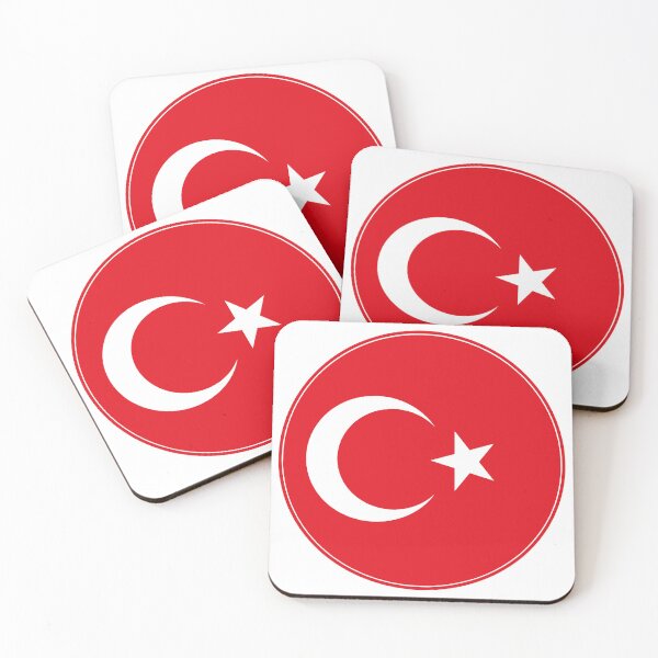 Item preview, Turkey Flag Circle Red White Star Crescent designed and sold by NTGUILTY.