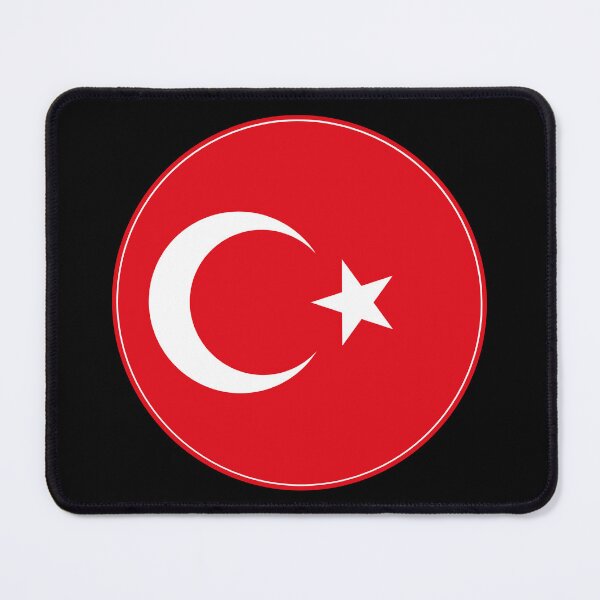 Item preview, Turkey Flag Circle Red White Star Crescent designed and sold by NTGUILTY.