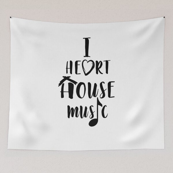 Item preview, I Love House Music designed and sold by TomGiantDesigns.