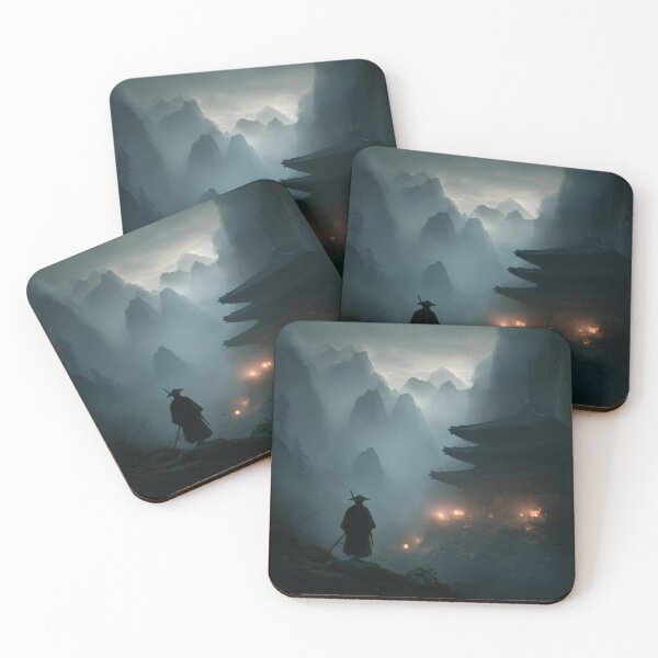 Item preview, Samurai Guarding the Ruined Temple designed and sold by Rtymer.