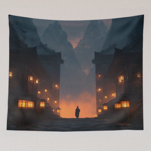 Item preview, Samurai Guarding the Ruined Temple designed and sold by Rtymer.