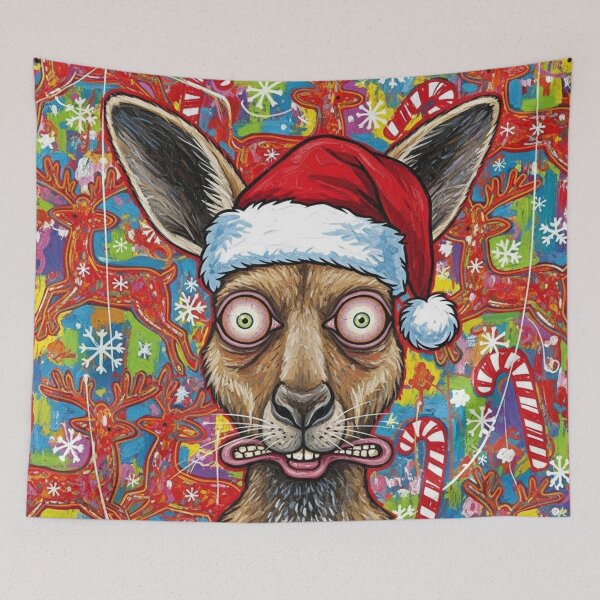 Item preview, Kanga Claus – Funny Ugly Christmas Sweater Art designed and sold by Art's Diner.
