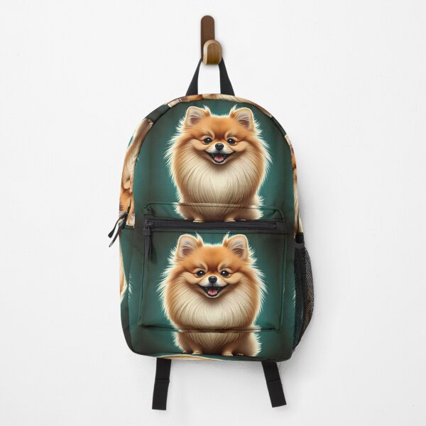 Item preview, Fluffy Attitude – Playful Pomeranian Caricature designed and sold by PawPrintedArt.