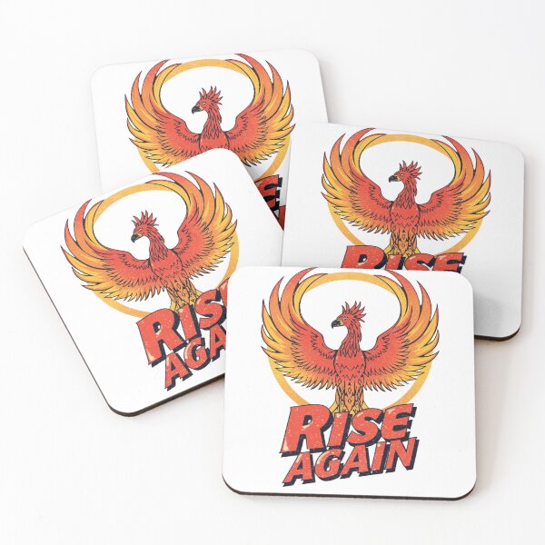 Item preview, Rise Again Phoenix | Mythological Firebird Inspirational Quote designed and sold by Tucker-Art.