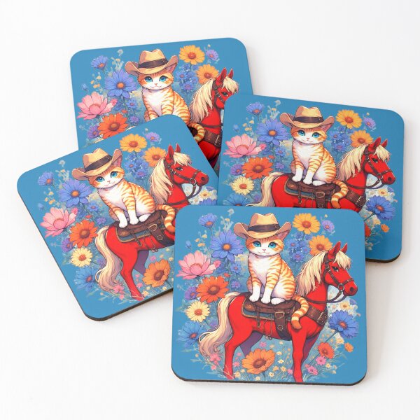 Item preview, The cat sitting on the red horse, the symbol of 2026. designed and sold by Natalia-Vlad.