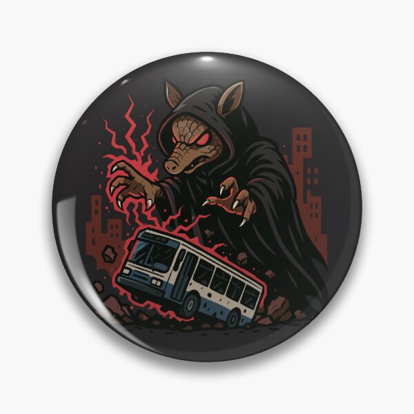 Item preview, Dark Wizard Armadillo Destroying a City Bus designed and sold by Ghost on Toast.