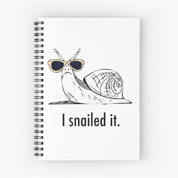 Item preview, I Snailed It Funny Pun Art - Cool Snail in Sunglasses Humour designed and sold by InfiniteOrbit.