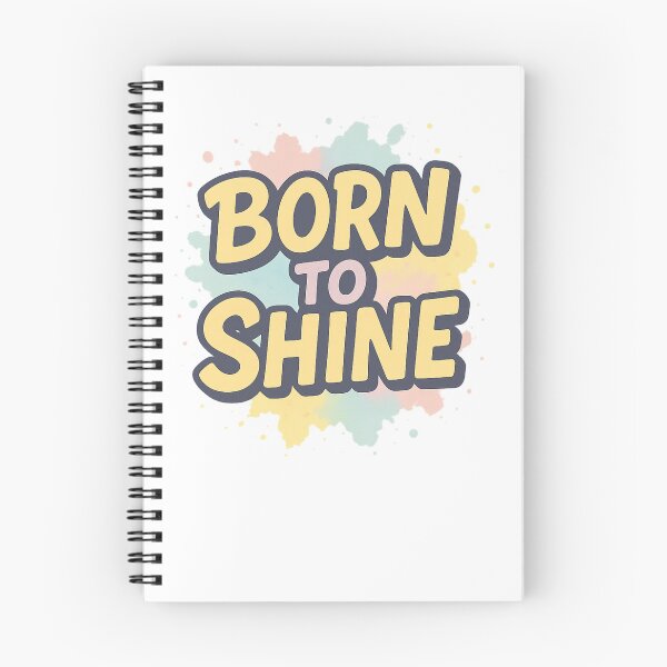 Item preview, Born to Shine – Positive Affirmation Design in Pastel Colors | Inspirational Quote for Kids & Adults designed and sold by SoulThread Studio.