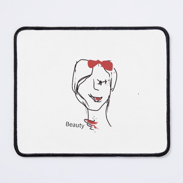 Item preview, Beauty Sketch with Red Bow and Lipstick" designed and sold by mejuart.