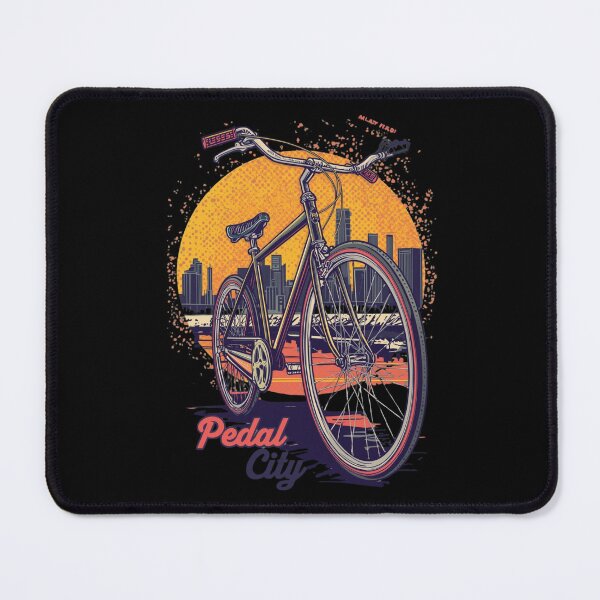 Item preview, Pedal City: Retro Bicycle Street Bike Skyline Pop Art Design designed and sold by Tucker-Art.