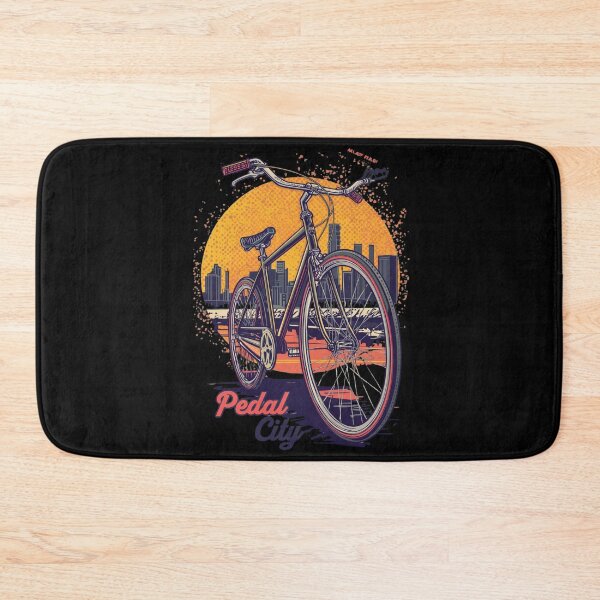 Item preview, Pedal City: Retro Bicycle Street Bike Skyline Pop Art Design designed and sold by Tucker-Art.