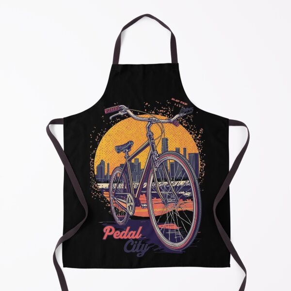 Item preview, Pedal City: Retro Bicycle Street Bike Skyline Pop Art Design designed and sold by Tucker-Art.