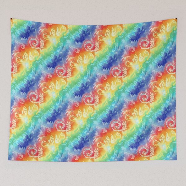 Item preview, Tie-Dye Rainbow Swirl – Boho Watercolor Pattern designed and sold by AUA-Diamond7.