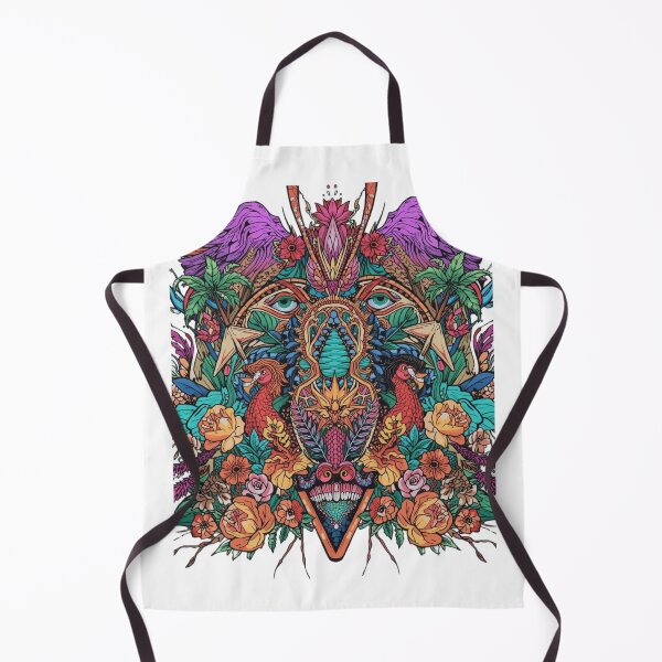 Item preview, Vibrant Tropical Mask with Floral and Animal Elements designed and sold by 10-18.