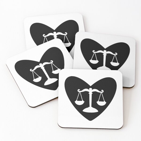 Item preview, Heart of Justice – Negative Space Scales of Justice Design designed and sold by MagicMe-JD.