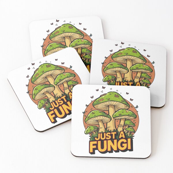 Item preview, Just a Fungi: Retro Mushroom Pun Cartoon Fun Guy Design designed and sold by Tucker-Art.