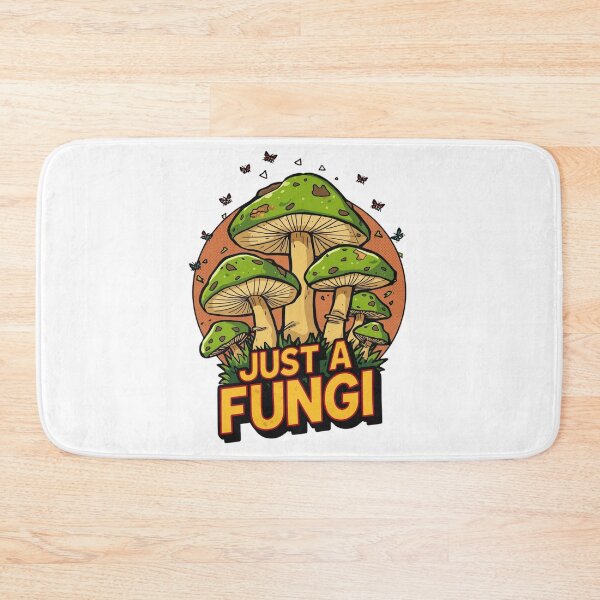 Item preview, Just a Fungi: Retro Mushroom Pun Cartoon Fun Guy Design designed and sold by Tucker-Art.