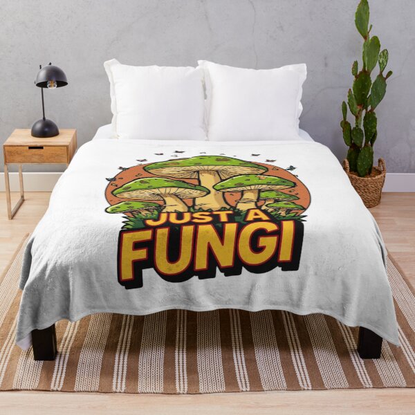 Item preview, Just a Fungi: Retro Mushroom Pun Cartoon Fun Guy Design designed and sold by Tucker-Art.