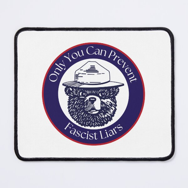 Item preview, Only You Can Prevent Fascist Liars Bear designed and sold by Lyrical Little Things.