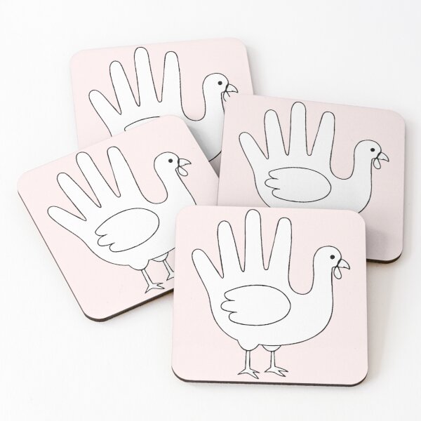 Item preview, Handprint Turkey – Classic Thanksgiving Line Art for Kids & Crafts designed and sold by PunchDrop.