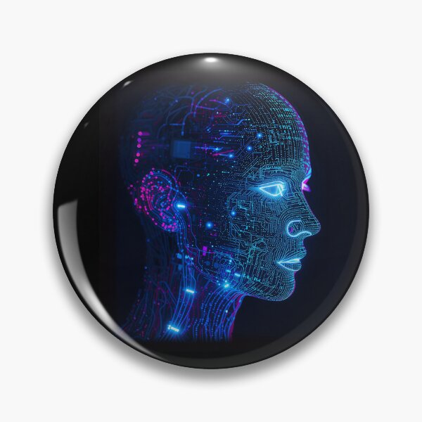 Item preview, Cyberhead – The Machine Thinks designed and sold by Nachtwerk.
