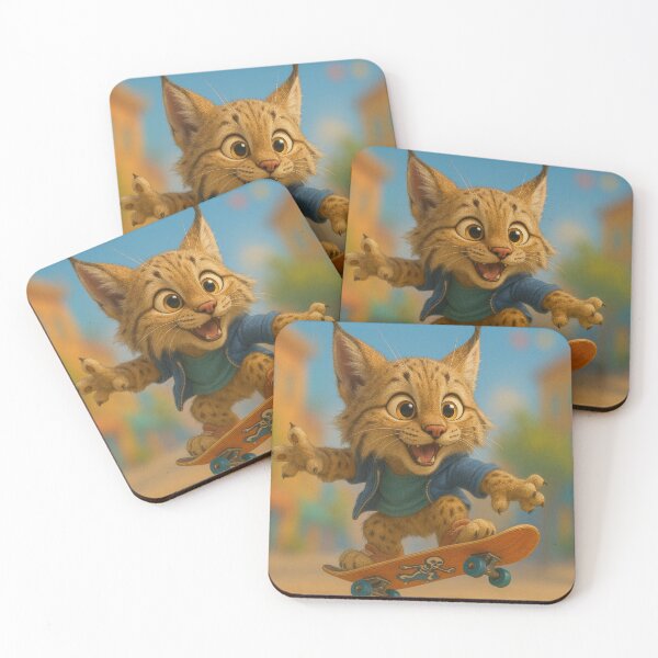 Item preview, Skater Eurasian Lynx designed and sold by Sillytoe.