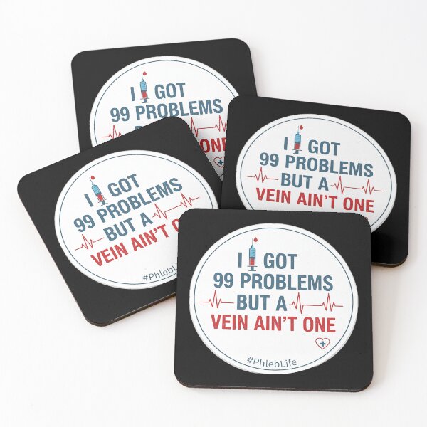 Item preview, I Got 99 Problems But a Vein Ain’t One – Funny Phlebotomist / Healthcare Worker Sticker designed and sold by glitchman2.