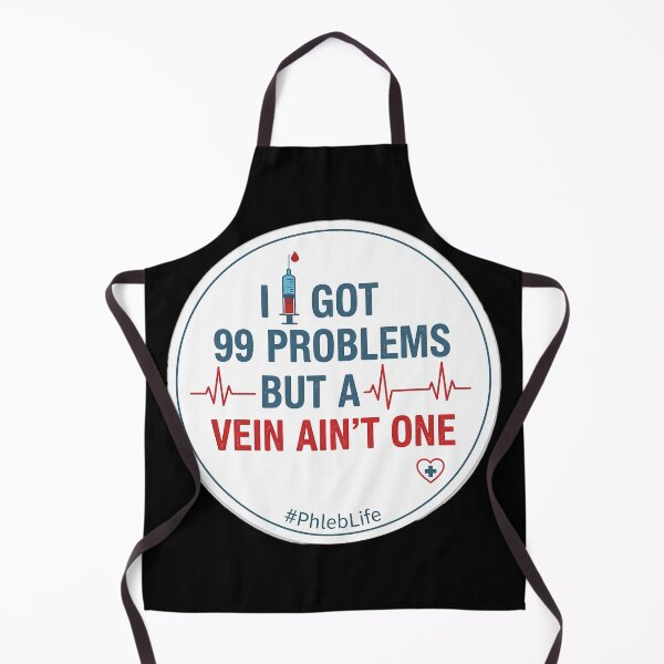 Item preview, I Got 99 Problems But a Vein Ain’t One – Funny Phlebotomist / Healthcare Worker Sticker designed and sold by glitchman2.