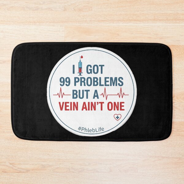 Item preview, I Got 99 Problems But a Vein Ain’t One – Funny Phlebotomist / Healthcare Worker Sticker designed and sold by glitchman2.