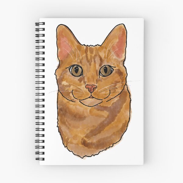 Artikelvorschau, Orange Tabby-Porträt entworfen und verkauft von AbbyJDesigns.