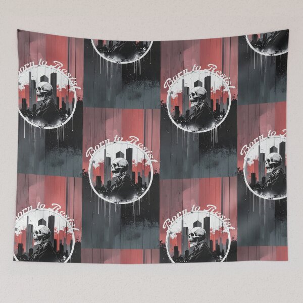 Item preview, Born to Resist – Urban Rebellion Skull rider designed and sold by ironpalette.