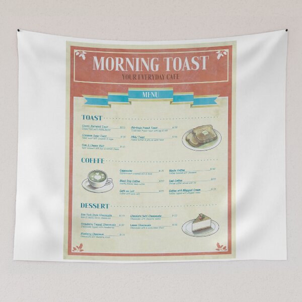 Item preview, Retro Cafe Menu – Vintage Diner Poster designed and sold by universe boy.