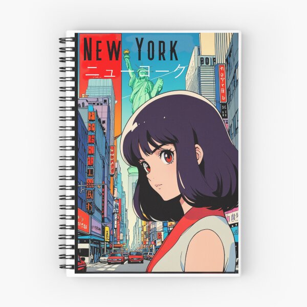 Item preview, Retro Anime Girl Cute New York EE.UU Travel 80s Design designed and sold by ANIMEX00.