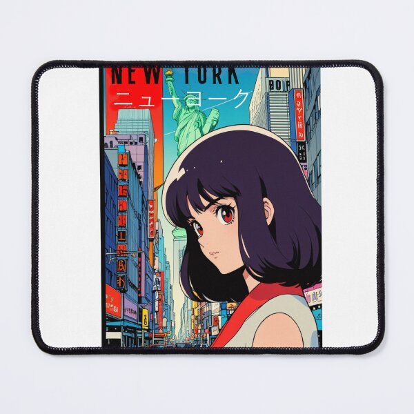 Item preview, Retro Anime Girl Cute New York EE.UU Travel 80s Design designed and sold by ANIMEX00.