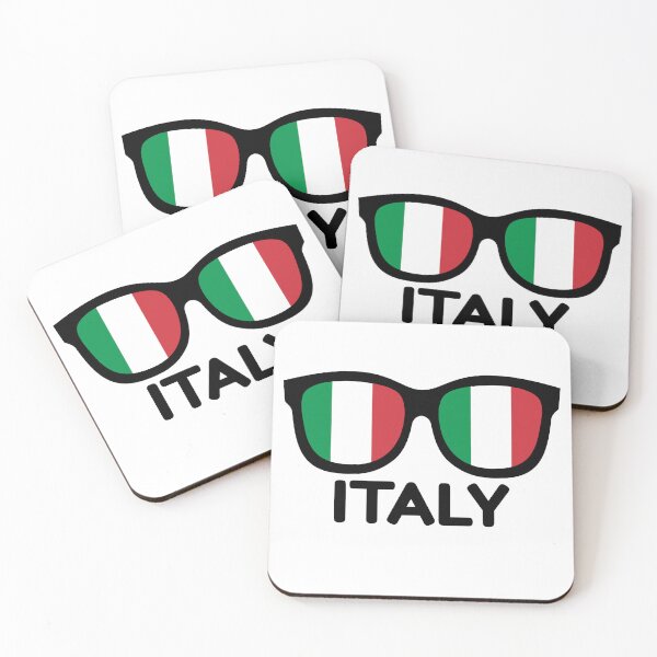 Item preview, Italy Glasses with Text | Italian Flag Sunglasses Design designed and sold by wackyartwork.