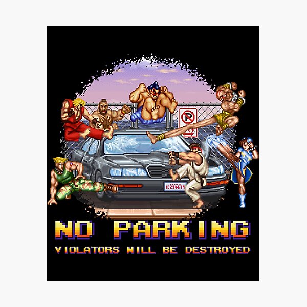 Item preview, No Parking Violators will be Destroyed Classic  designed and sold by PavleCiric.