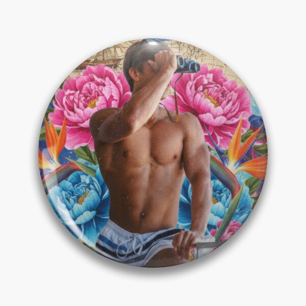 Item preview, Cosmic Gaze - Homoerotic Surreal Art Collage designed and sold by Atlas Kai.